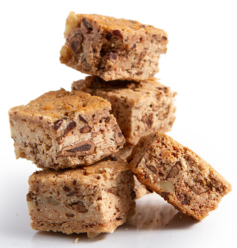 Sweets from the Earth Keto Blondie - 1 Month Refrigerated (Sugar Free, 0 Net Carb, Gluten Free, Non-GMO, Dairy Free, Kosher, Vegan, Toronto Company) (1-132 g (6 Blondies)) (jit) - Pantree Food Service