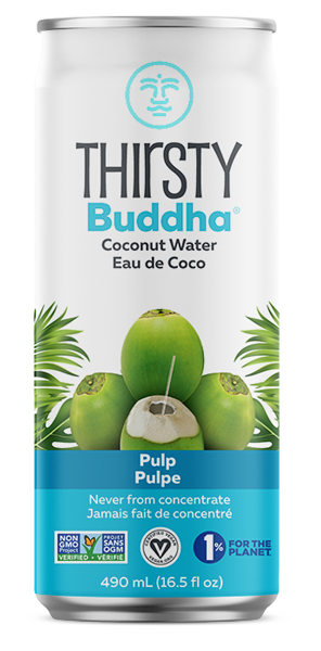 Thirsty Buddha - Coconut Water - With PULP (12x490ml) - Pantree Food Service