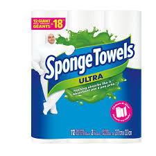Sponge Towels Paper Towel Ultra -Choose-A-Size - Giant Rolls (53121) (2 - 12's) - Pantree Food Service