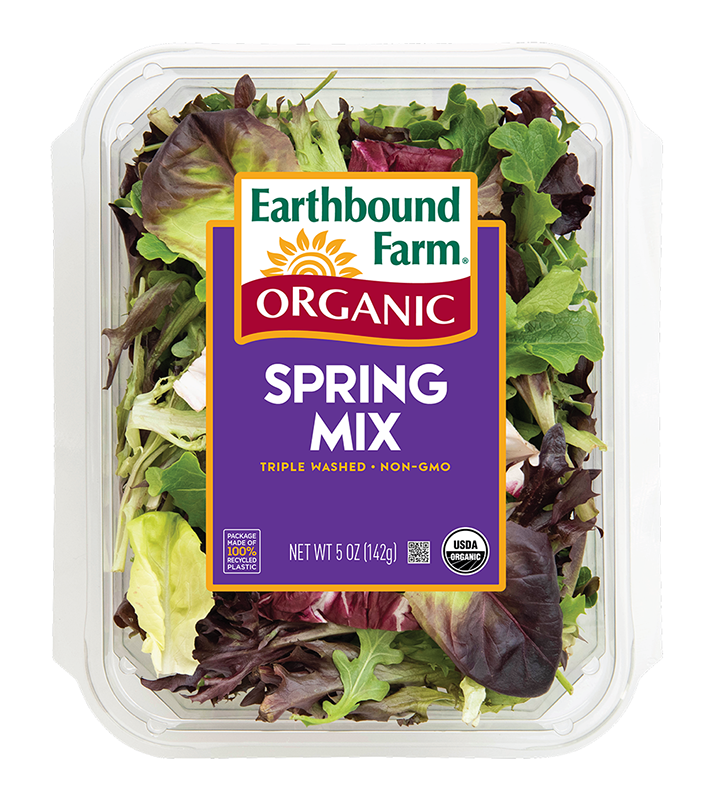 Earthbound Farm Organic Spring Mix (Pre-Washed) - Case (8-142 g Packs) (jit) - Pantree Food Service