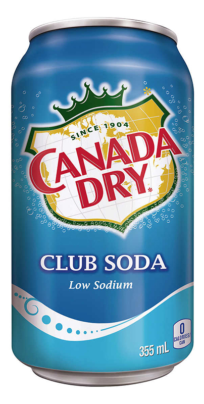 Canada Dry Club Soda  (12x355ml) - Pantree Food Service