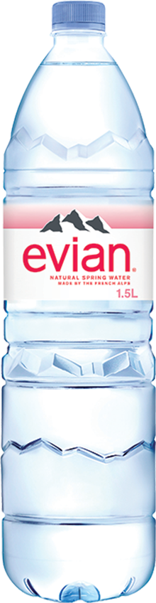 Evian Natural Spring Water (12x1.5 L) - Pantree Food Service