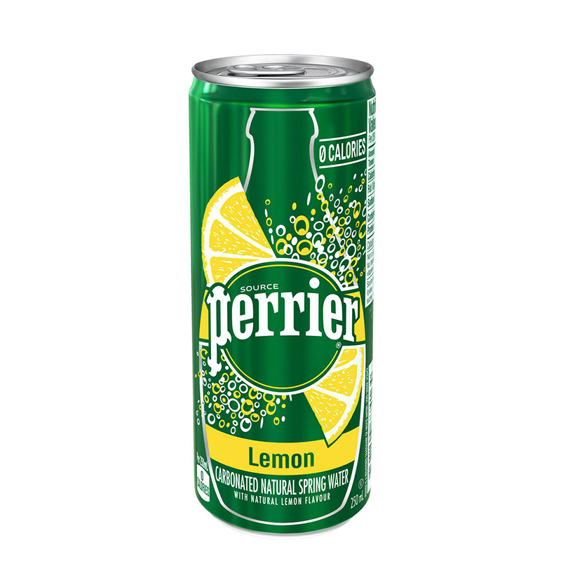 Perrier Slims Lemon Sparkling Water  (24-330 mL (Cans)) - Pantree Food Service