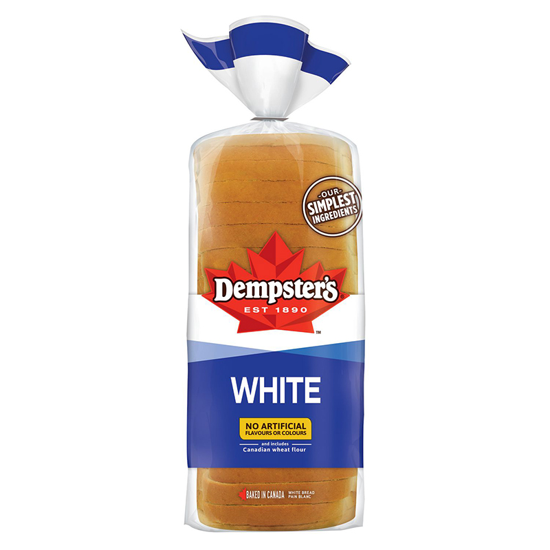 Dempster's White Sandwich Bread Soft Slice (1-675g) (jit) - Pantree Food Service