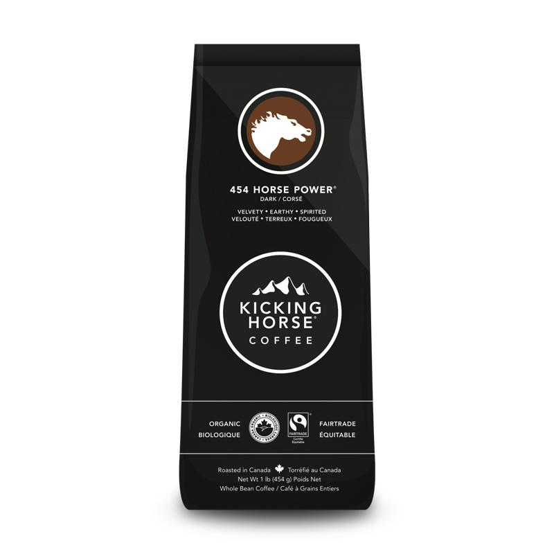 Kicking Horse Coffee Beans 454 Horsepower (Organic) (6-454 g) (jit) - Pantree Food Service