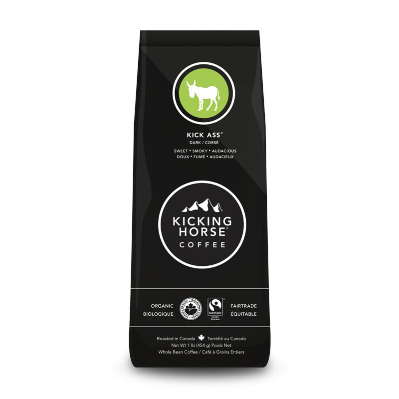 Kicking Horse Coffee Beans Kick Ass (Organic) (6-454 g) (jit) - Pantree Food Service