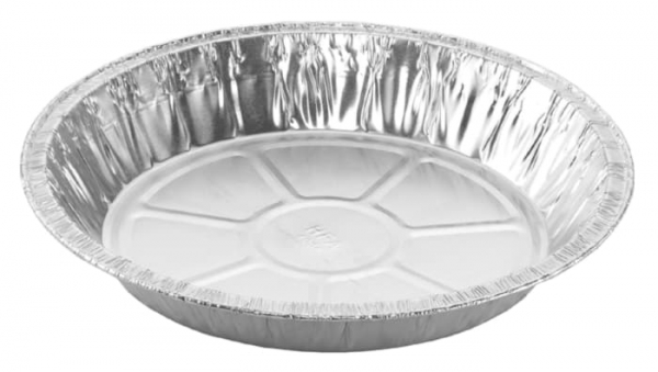 HFA 9in Extra Deep Foil Pie Pan 1.25" Deep, 32 Oz (500 per case) - Pantree Food Service