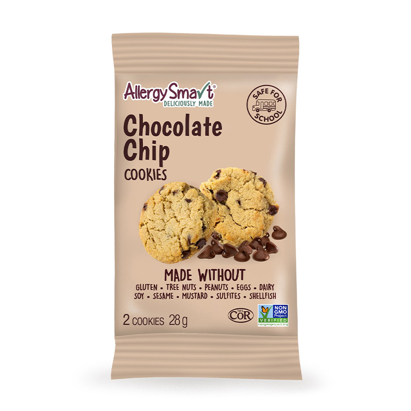 Allergy Smart - Chocolate Chip Cookies - 2-Pack (15x28g) - Pantree Food Service