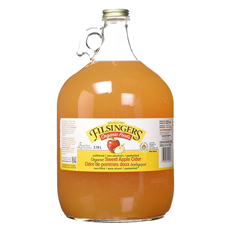 Filsinger's Organic Apple Cider Vinegar, Gallon (4-3.78 L) (jit) - Pantree Food Service