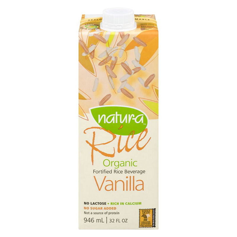 Natur-a Rice Beverage Vanilla (12-946 mL) (jit) - Pantree Food Service