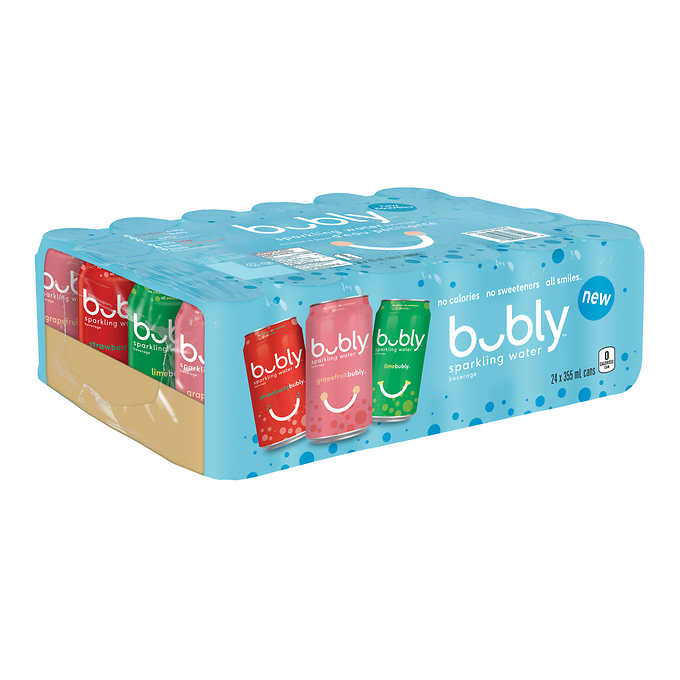 Bubly Variety Pack - Strawberry, Grapefruit, Lime - (24x355ml) - Pantree Food Service