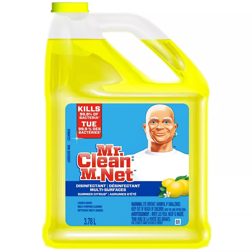 Mr. Clean Liquid Summer Citrus Multi - Purpose Cleaner (4 - 3.78 L) (jit) - Pantree Food Service