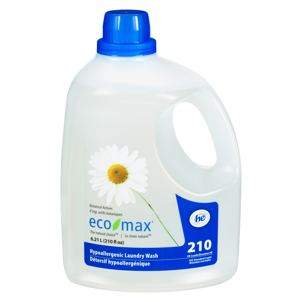 Eco-Max Hypoallergenic Laundry Wash 210 Loads HE (2 - 6.2 L) (jit) - Pantree Food Service