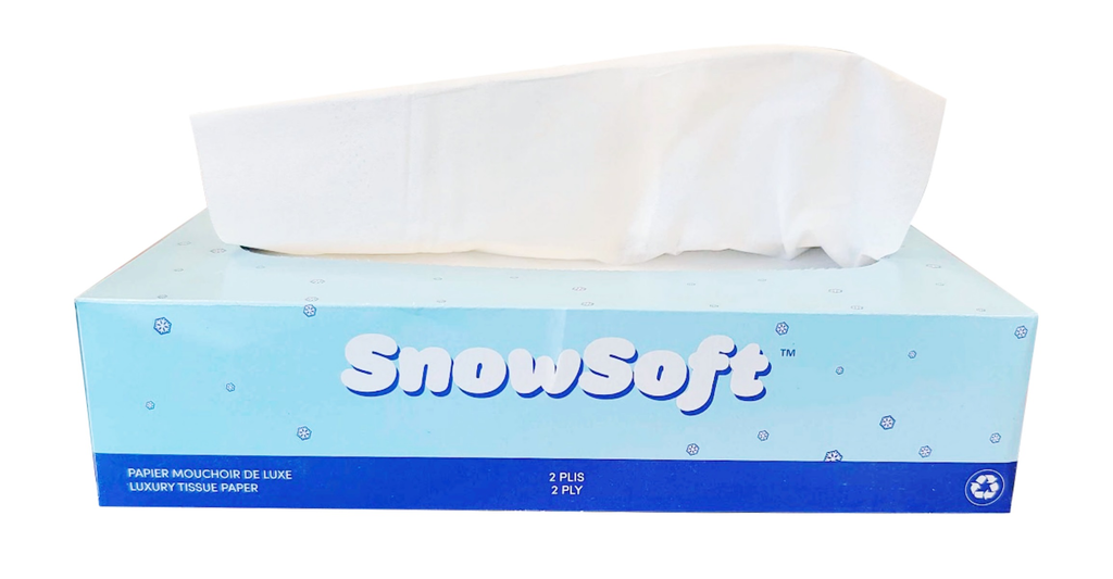 SnowSoft 2 Ply Facial Tissue (30x100) - Pantree Food Service