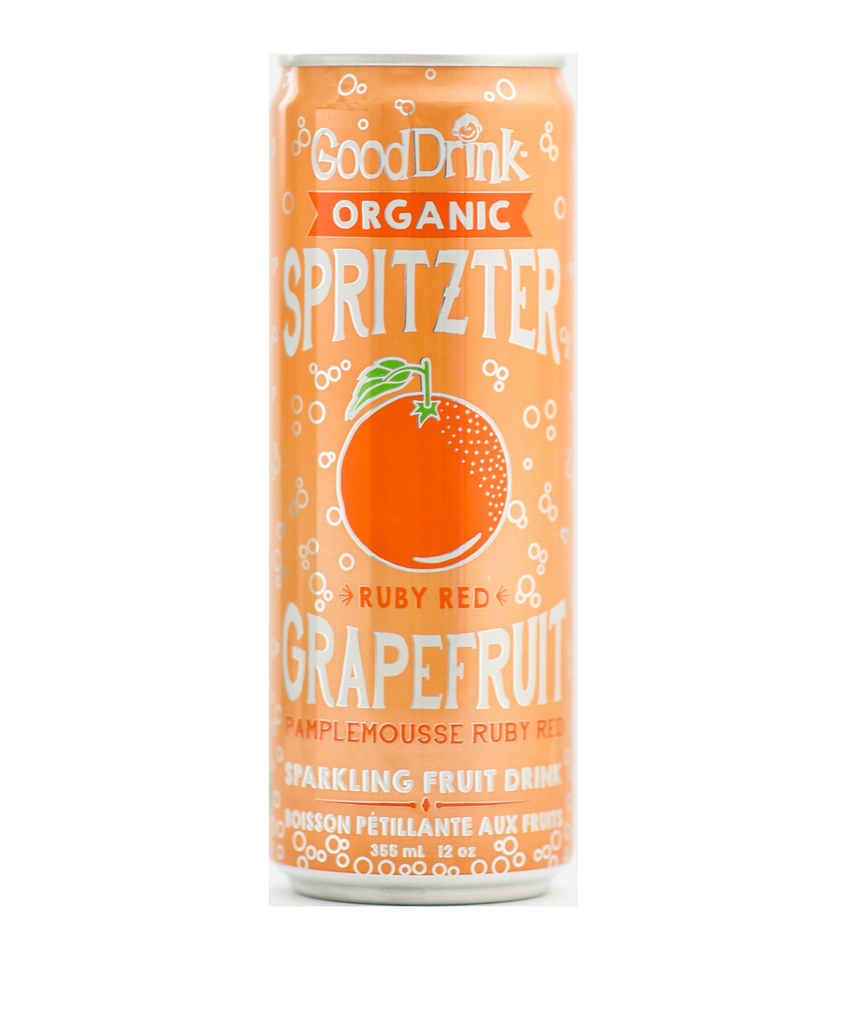 GoodDrink - Organic Spritzer - Ruby Red Grapefruit (12x355ml) - Pantree Food Service