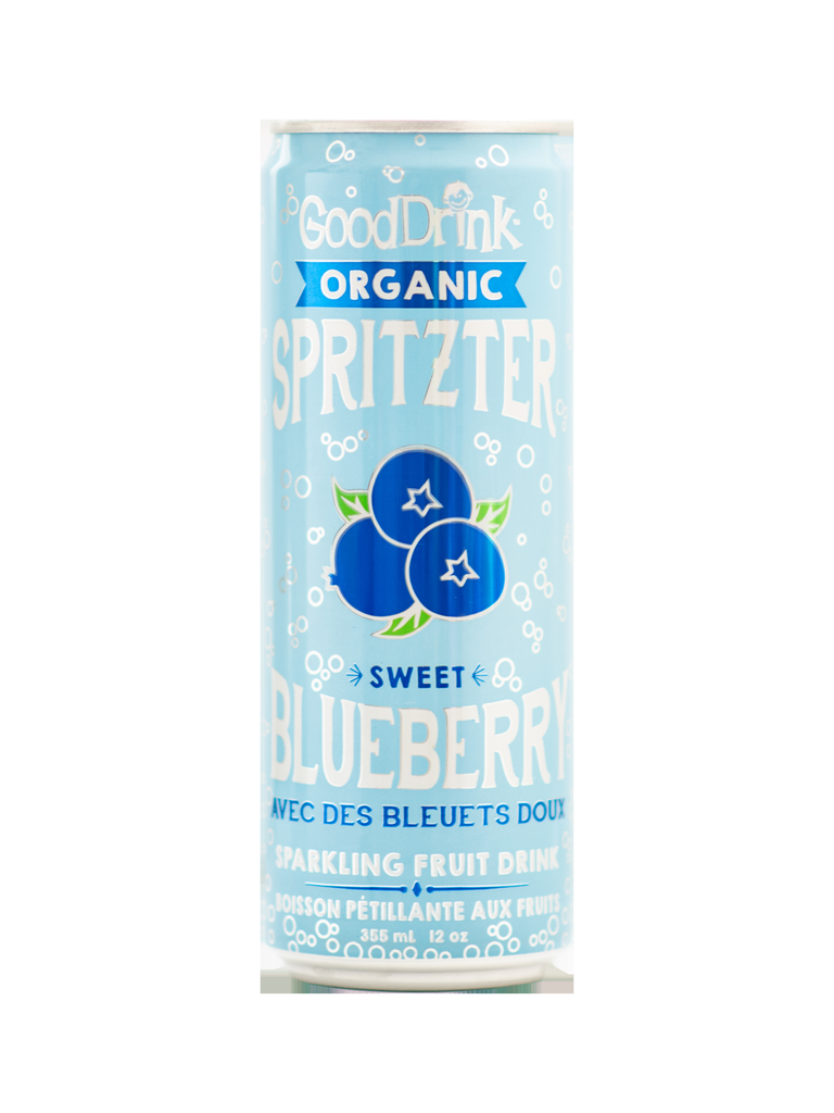GoodDrink - Organic Spritzer - Sweet Blueberry (12x355ml) - Pantree Food Service