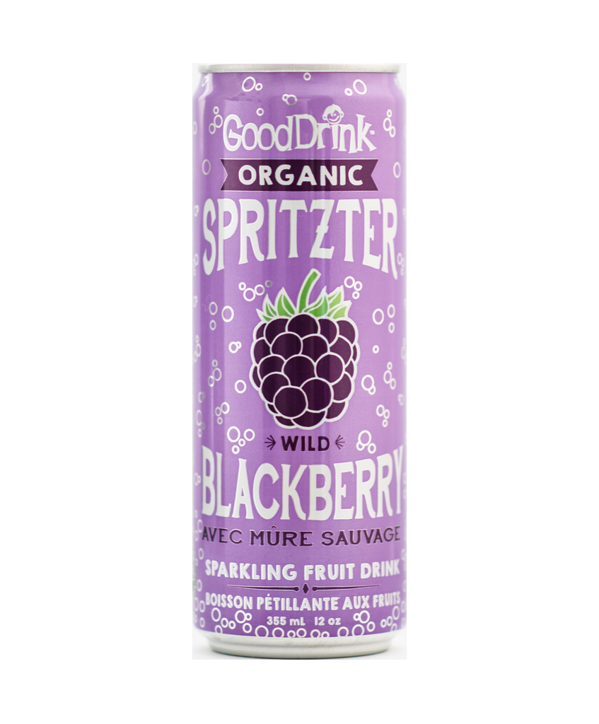 GoodDrink - Organic Spritzer - Wild Blackberry (12x355ml) - Pantree Food Service