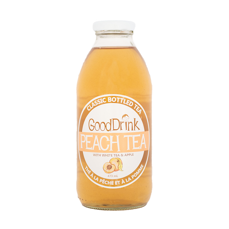 GoodDrink - Peach Tea with White Tea & Apple (12x473ml) - Pantree Food Service