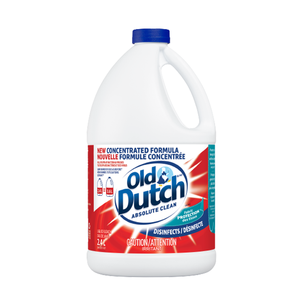 Old Dutch New Concentrated Formula Bleach (6-2.4 L) (jit) - Pantree Food Service
