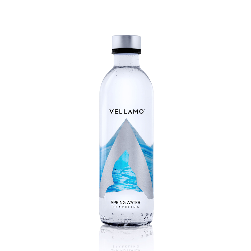 Vellamo Spring Water - Glass Bottle Carbonated (Sparkling) (20x330ml) - Pantree Food Service