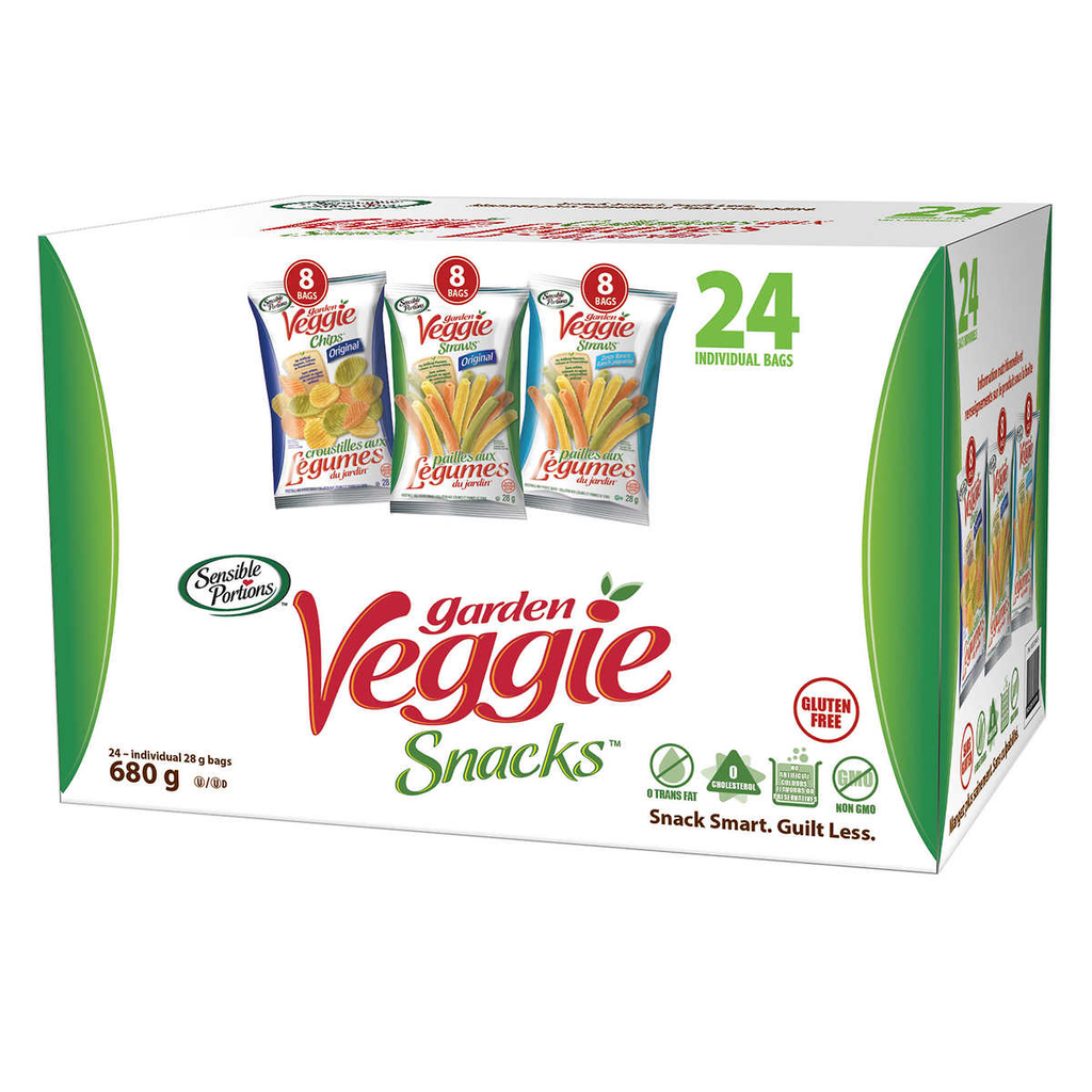 Sensible Portions - Garden Veggie Straws Variety Pack (24x28g) - Pantree Food Service