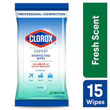 Clorox Disinfectant Wipes - "On the Go" - Fresh Scent ( 48 Packs of 15 Wipes) (jit) - Pantree Food Service