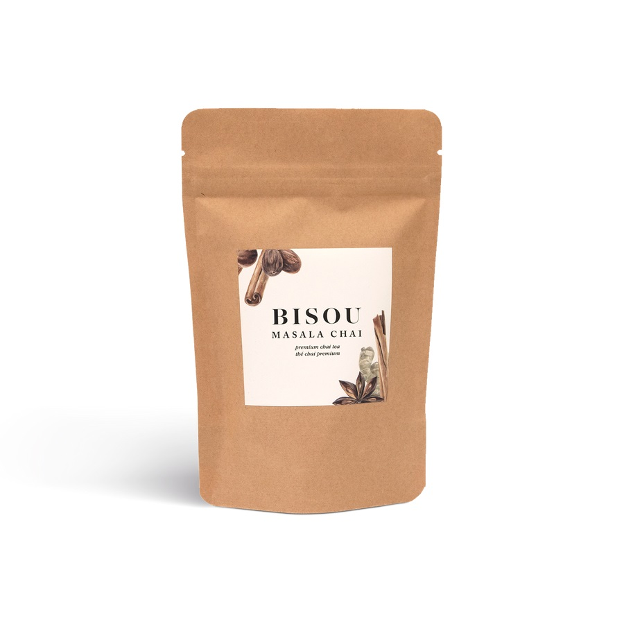 Bisou Premium Black Tea Loose Leaf Masala Chai (50 g (Pouch)) (jit) - Pantree Food Service