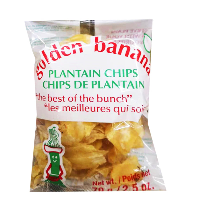 Golden Banana Plantain Chips (50-70 g) (jit) - Pantree Food Service