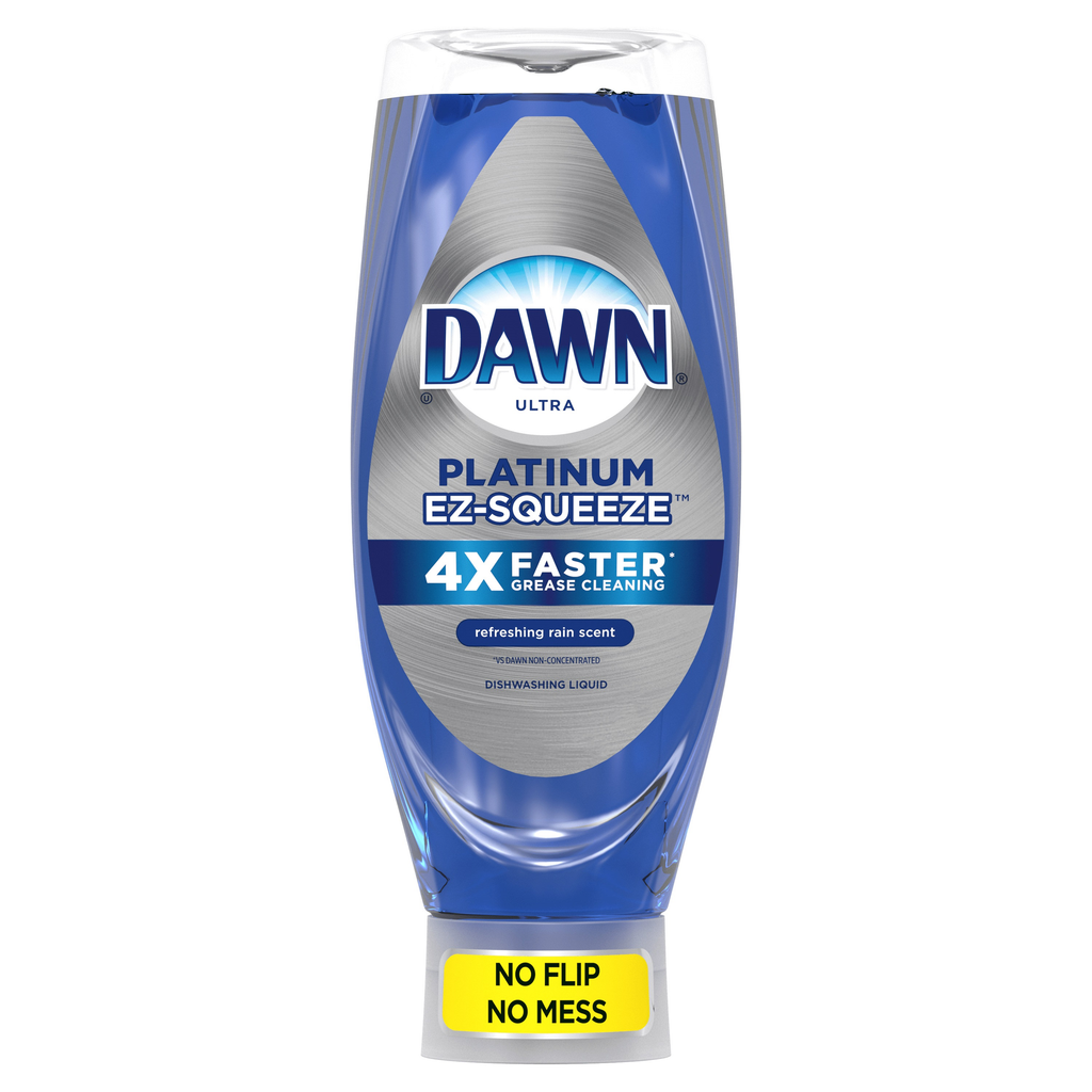 Dawn Ultra EZ-Squeeze Platinum Refreshing Rain Dish Detergent ( 8-535 ml) (jit) - Pantree Food Service