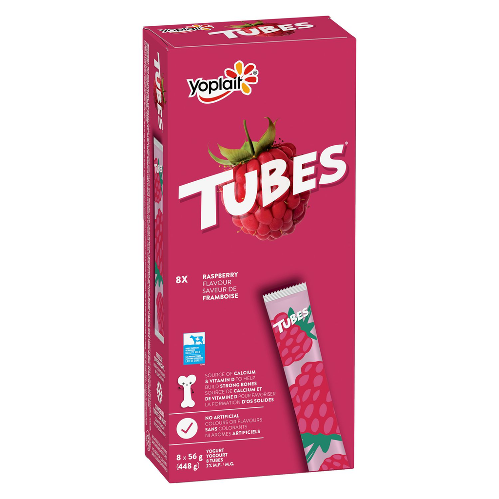 Yoplait Yogurt Tubes - Raspberry (8-53 g) (jit) - Pantree Food Service