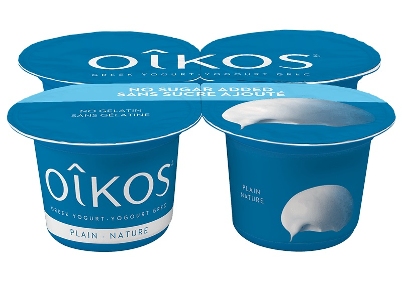 Danone Oikos Greek Yogurt Key Plain 2% (4-100 g) (jit) - Pantree Food Service