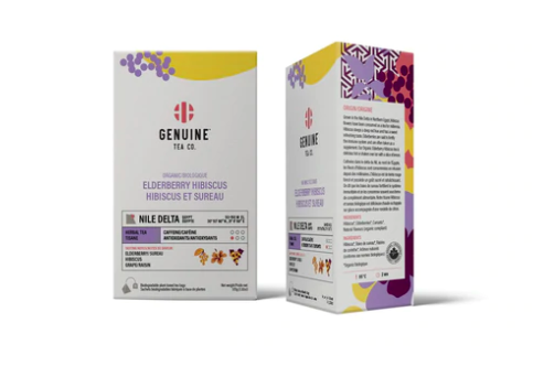 Genuine Tea - Elderberry Hibiscus (15 bags) - Pantree Food Service