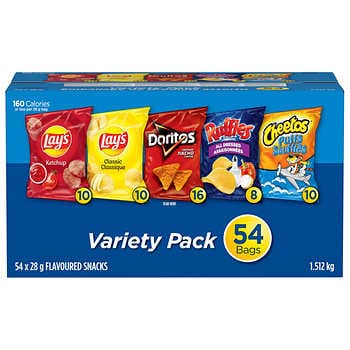 Frito Lay Chips Variety Pack (54x28g) - Pantree Food Service