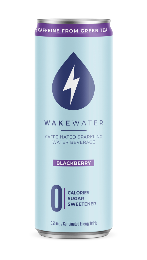 WakeWater - Caffeinated Sparkling Water - Blackberry (12x355ml) - Pantree Food Service