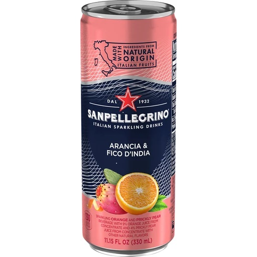 San Pellegrino Fico d'India Prickly Pear & Orange Sparkling Beverage (24-330ml) - Pantree Food Service
