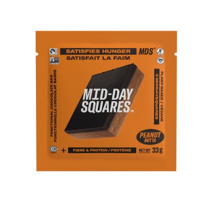 Mid-Day Squares Peanut Butta Chocolate Squares (Refrigerated) (12 - 33 g) (jit) - Pantree Food Service