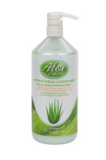 Aloe Care - Antibacterial Lotion Hand Soap with  Pump (1L Jug) - Pantree Food Service