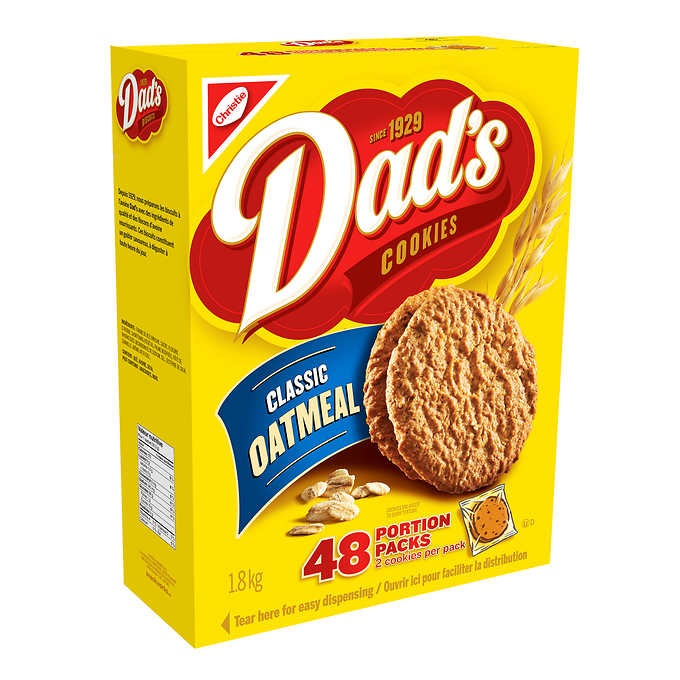 Dad's - Classic Oatmeal Cookies (48x38g) - Pantree Food Service