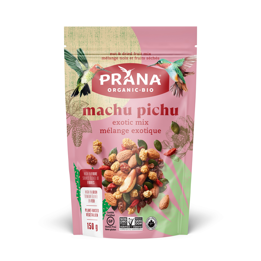 Prana Trail Mix Machu Pichu Fruit & Nut (Gluten Free, Organic, Raw) (8 - 150 g) - Pantree Food Service