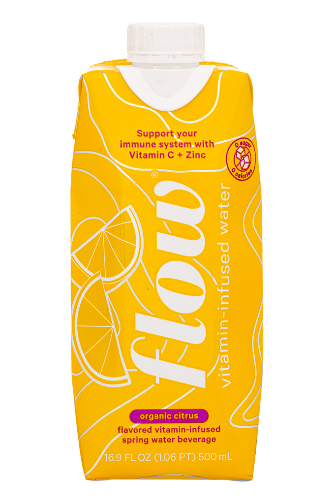 Flow Naturally Alkaline Spring Water-Vitamin Infused Citrus (12x500 ml) - Pantree Food Service
