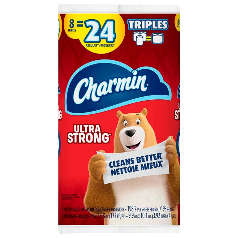 Charmin Toilet Paper Ultra Strong - (Triple Rolls) ( 5-8 Rolls) (jit) - Pantree Food Service
