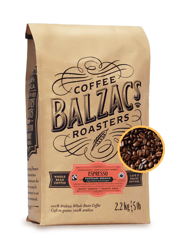 Balzac's - Whole Bean  - Espresso Blend - (5 POUNDS) - Pantree Food Service
