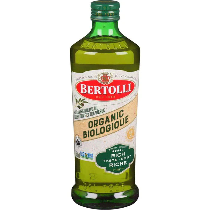 Bertolli Extra Virgin Mild Organic Olive Oil (12x750mL) (jit) - Pantree Food Service