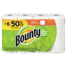 Bounty 2 Ply 44 Sheets Paper Towel (4=6) -FULL SHEET (Case of 6-4 Rolls (24 Rolls Total)) - Pantree Food Service