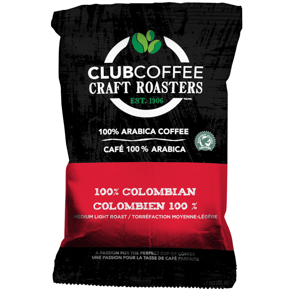 Club Coffee - Pouches - 100% Columbian (42x2oz) - Pantree Food Service