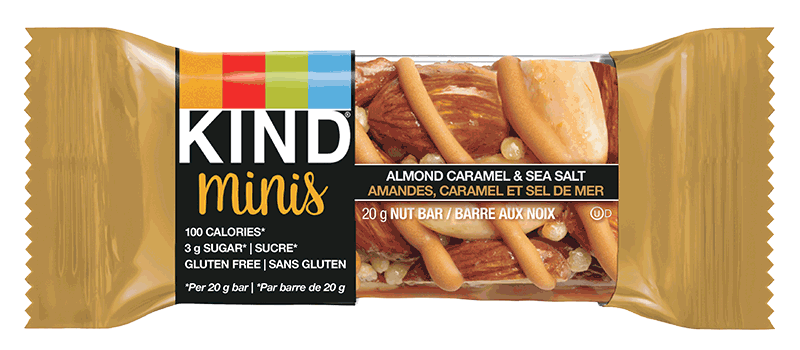 Kind MINI Bars - Caramel Almond & Sea Salt (10x20g) - Pantree Food Service