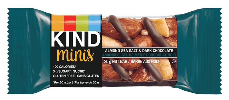 Kind MINI Bars - Almond Sea Salt & Dark Chocolate Flavour (10x20g) - Pantree Food Service