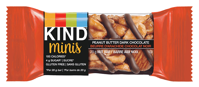 Kind MINI Bars - Peanut Butter & Dark Chocolate Flavour (10x20g) - Pantree Food Service