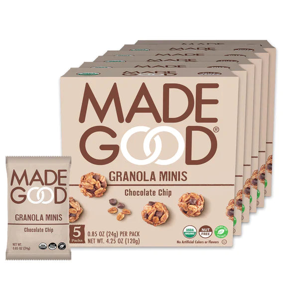 Made Good Chocolate Chip Granola Minis (CASE: 30 x 24 g) - Pantree Food Service