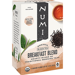 Numi Organic Tea - Breakfast Blend (18 bags) - Pantree Food Service